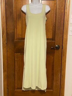 lululemon athletica Pima Cotton Open-Back Midi Dress in the color Dewy Size 10